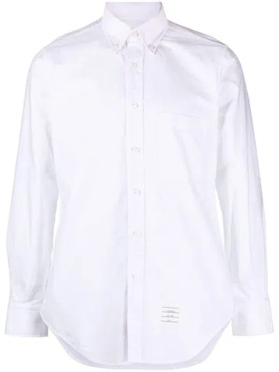 Shop Thom Browne Cotton Shirt In White