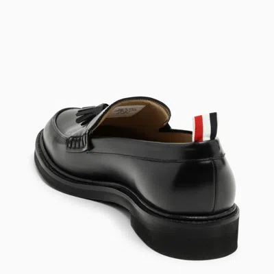 Shop Thom Browne Moccasin With Tassels In Black