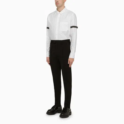 Shop Thom Browne Shirt With Detail In White