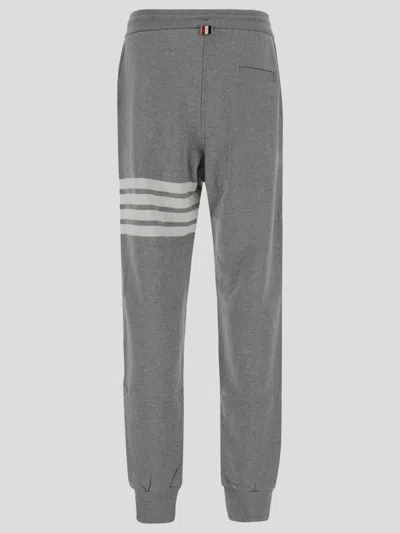 Shop Thom Browne Thome Trousers In Lightgrey