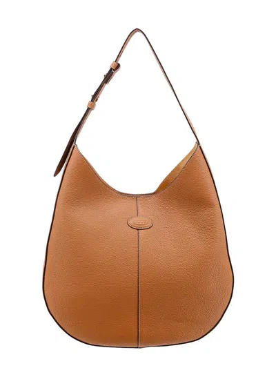 Shop Tod's Shoulder Bag In Brown
