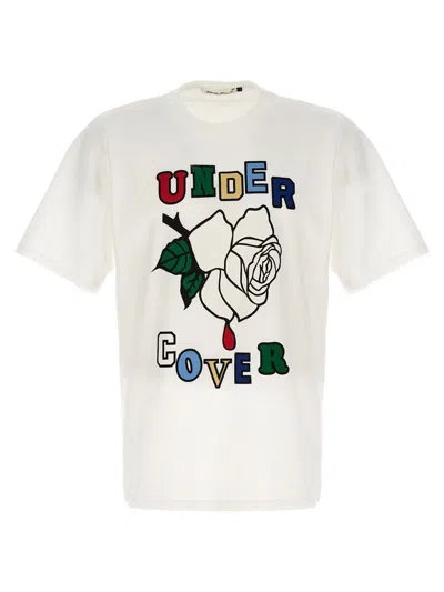 Shop Undercover Printed T-shirt In White