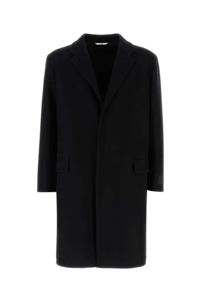 Shop Valentino Garavani Coats In Black