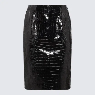Shop Versace Skirts Black