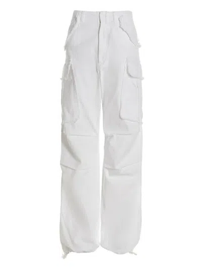 Shop Darkpark 'vivi Cargo' Jeans In White