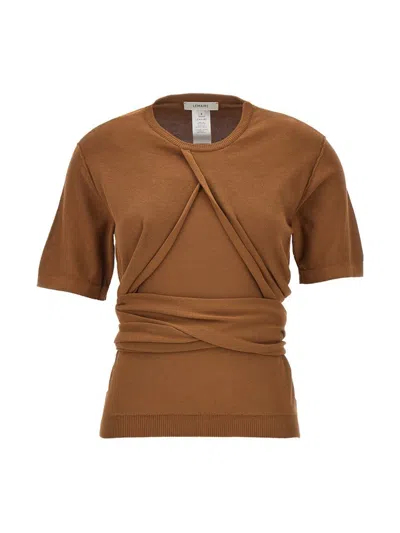 Shop Lemaire Node Top In Brown