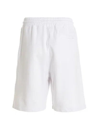 Shop Marcelo Burlon County Of Milan 'tempera Cross' Bermuda Shorts In White