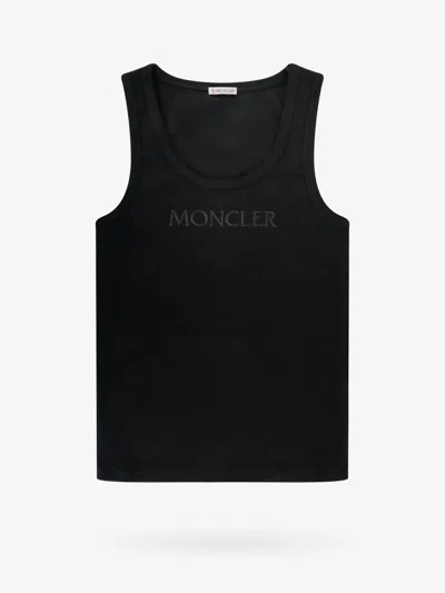Shop Moncler Tank Top In Black