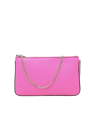 Shop Christian Louboutin Pink Leather Loubila Hybrid Pouch In Default Title