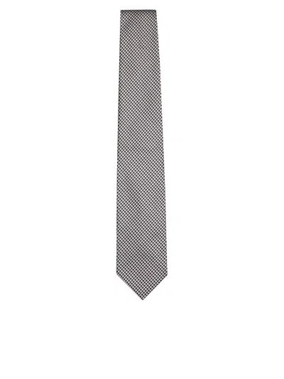 Shop Tom Ford Grey Silk Tie