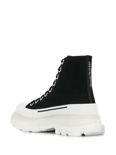 Shop Alexander Mcqueen Boots In Black&white