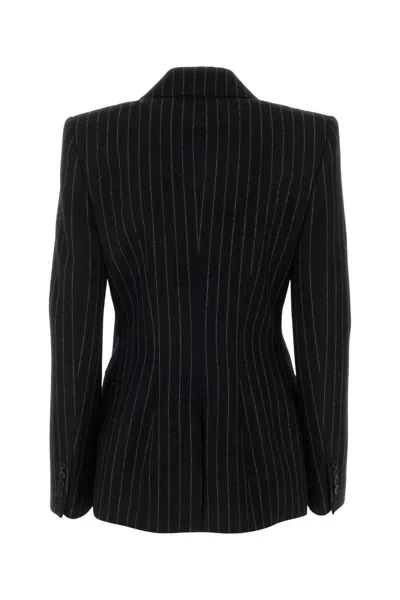 Shop Alexander Mcqueen Jackets And Vests In Stripped
