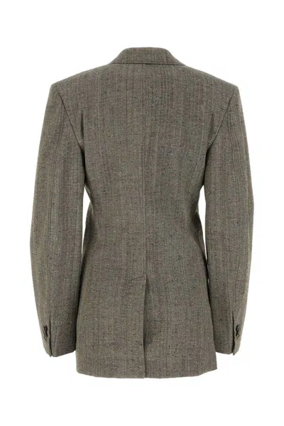 Shop Bottega Veneta Jackets And Vests In Grey