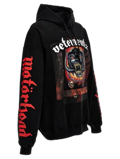 Shop Vetements 'motorhead' Hoodie In Black