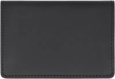 Shop Apc A.p.c. Stefan Leather Card Holder In Black
