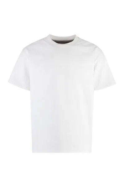 Shop Bottega Veneta Cotton Crew-neck T-shirt In White