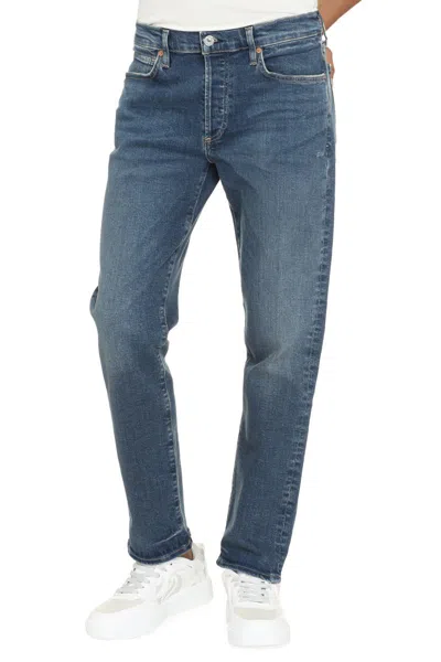 Shop Citizens Of Humanity Emerson Slim-fit Boyfriend Jeans In Denim