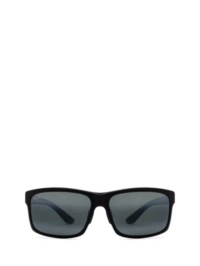 Shop Maui Jim Sunglasses In Black Matte