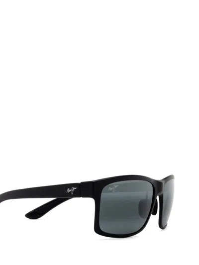 Shop Maui Jim Sunglasses In Black Matte