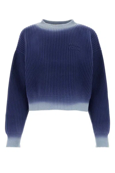 Shop Miu Miu Knitwear In Blue