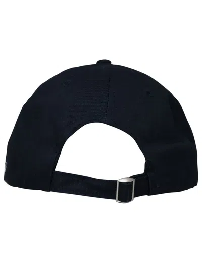 Shop Sporty And Rich Sporty & Rich Blue Cotton Cap In Navy