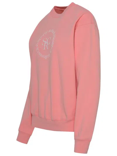 Shop Sporty And Rich Sporty & Rich Cotton Srhwc Sweatshirt In Pink