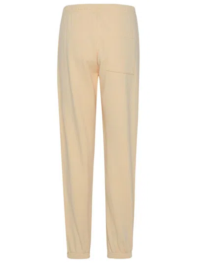 Shop Sporty And Rich Sporty & Rich Cream Cotton Sporty Pants In Beige