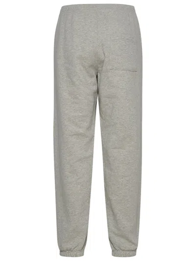Shop Sporty And Rich Sporty & Rich Grey Cotton Sporty Pants In Beige