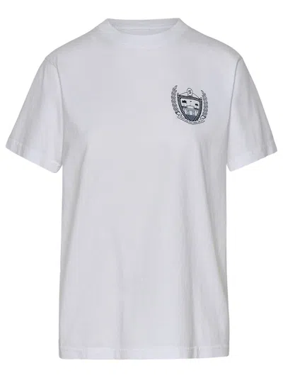 Shop Sporty And Rich Sporty & Rich T-shirt Beverly Hills In White