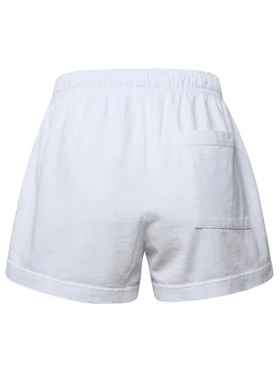 Shop Sporty And Rich Sporty & Rich White Cotton Shorts