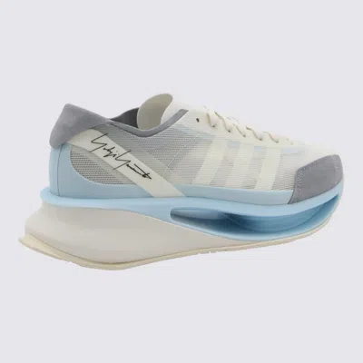 Shop Y-3 Adidas Off White Sneakers In Off White/cream White/ice Blue