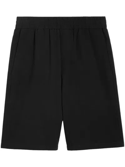 Shop Ami Alexandre Mattiussi Ami Paris Elasticated Waist Bermuda Shorts Clothing In Black
