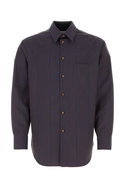 Shop Burberry Shirts In Purple