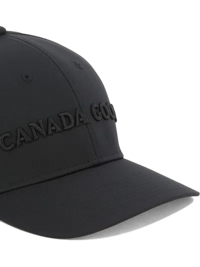 Shop Canada Goose "new Tech" Embroidered Cap In Black