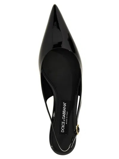 Shop Dolce & Gabbana 'cardinale' Slingbacks In Black