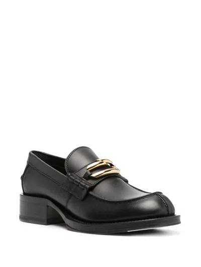 Lanvin Moccasters In Black