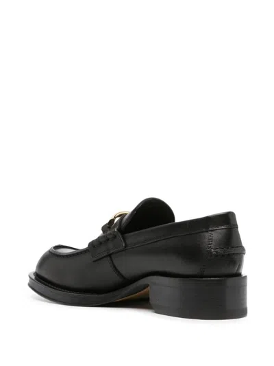 Lanvin Moccasters In Black