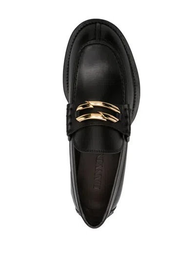Lanvin Moccasters In Black
