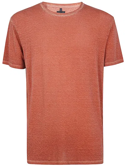 Shop Md75 Linen T-shirt Clothing In Yellow & Orange