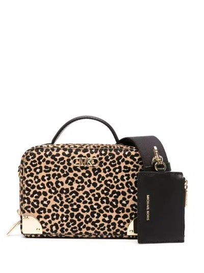 Shop Michael Kors Estelle Small Handbag In Black