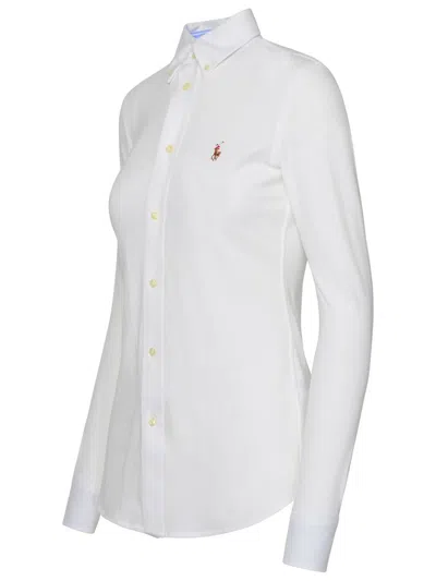Shop Polo Ralph Lauren White Cotton Shirt