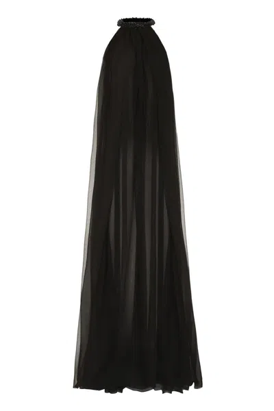 Shop Tom Ford Silk Maxi Dress In Black