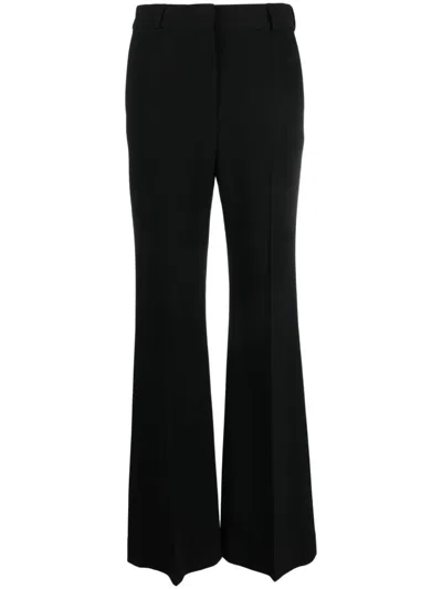 Shop Totême Toteme Flared Evening Trousers In Black