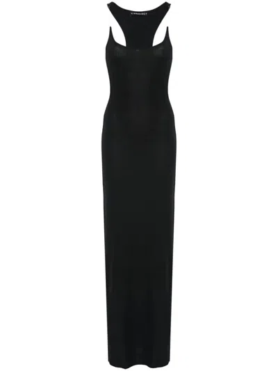 Shop Y/project Invisible Strap Dress Clothing In Black