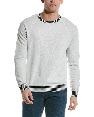 Shop Save Khaki United Collegiate Fleece Crewneck Sweatshirt In Grey