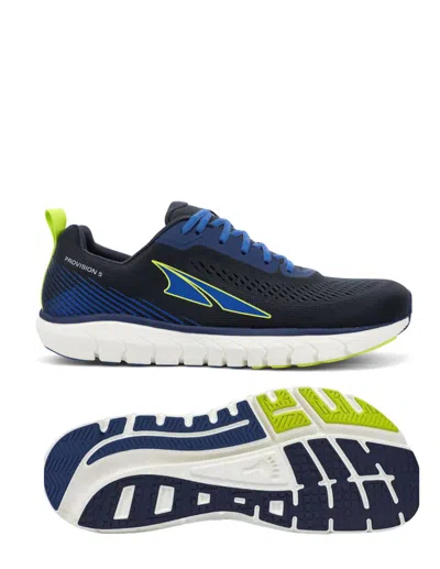 Shop Altra Men's Provision 5 Running Shoes In Black/blue In Multi