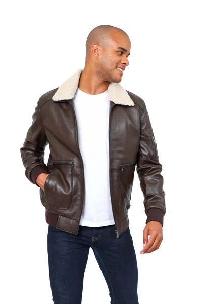 Shop Vellapais Linan Leather Jacket In Brown
