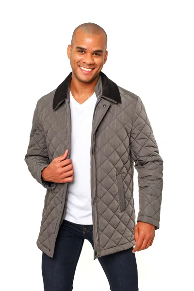 Shop Vellapais Drelux Quilted Jacket In Grey