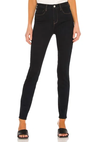 Shop L Agence Marguerite High Rise Skinny Jean In Ink In Blue