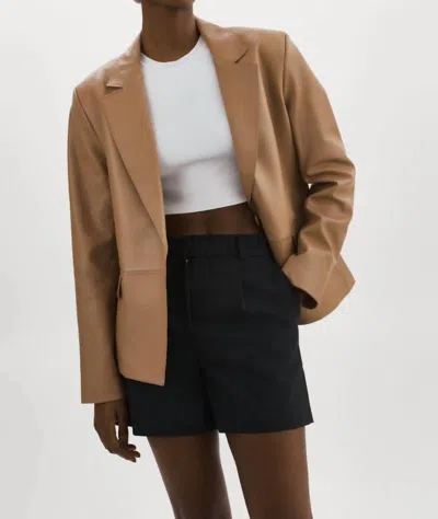 Shop Lamarque Elza Chic Modern Fit Blazer In Mocha In Brown